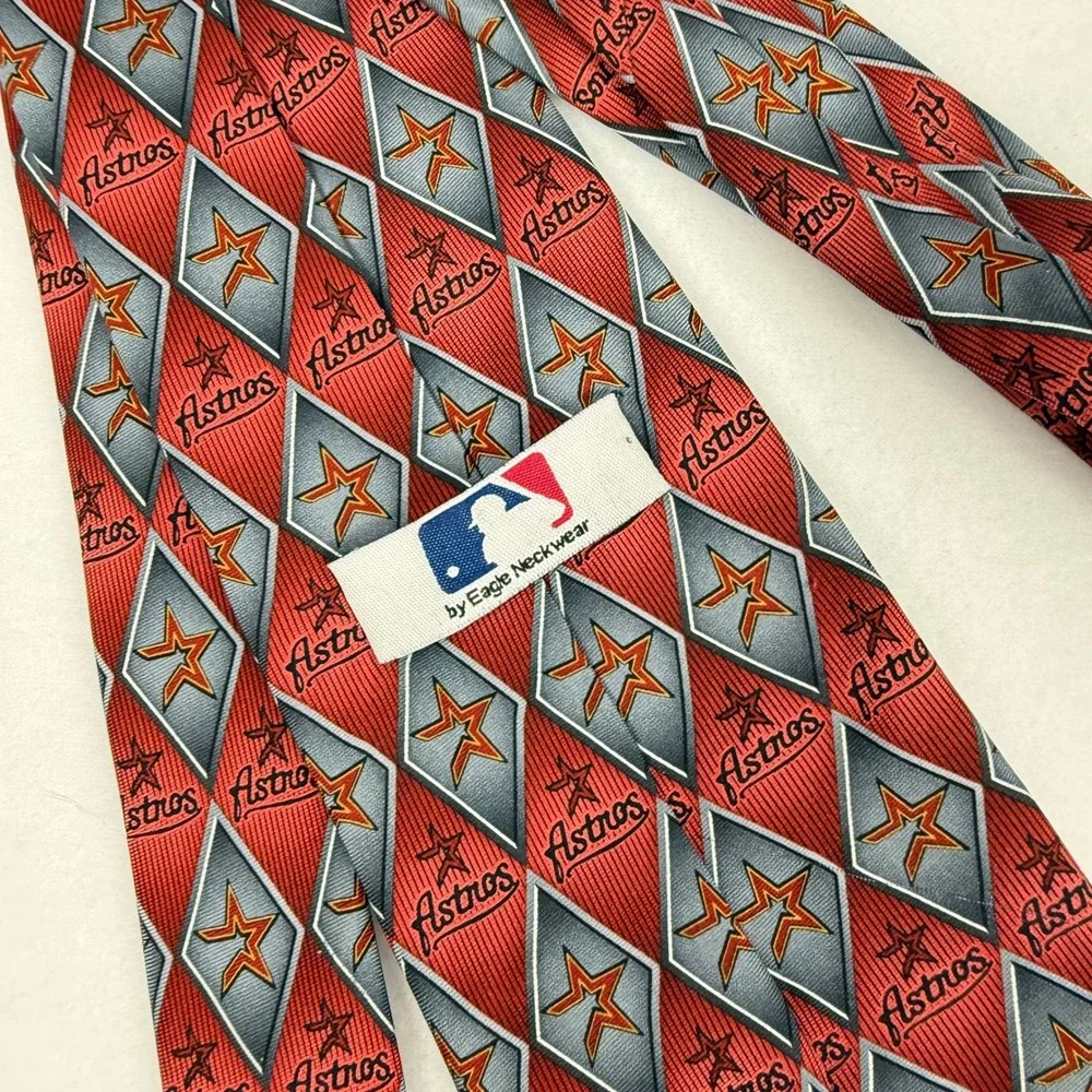 Houston Astros‎ MLB Baseball Team Silk Necktie Mens Eagle Neckwear